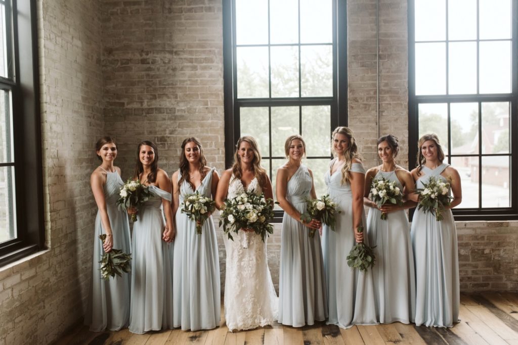Indigo Lace Collective, Indigo Lace Collective Photography, Midwest Wedding Photographer, Documentary Wedding Photography, Michigan Wedding Photographers, Michigan Wedding Venues, Best Michigan Wedding Venues, Journeyman's Distillery, Michigan Distilleries, Distillery Wedding Venues, Brewing Co Wedding Venues, Wedding Venue Ideas, Rustic Wedding Venues, Wedding Venue Inspiration, Wedding Ceremony Decor, Bridal Party Pictures, Bridal Party Picture Inspiration, Posed Bridal Party Pictures