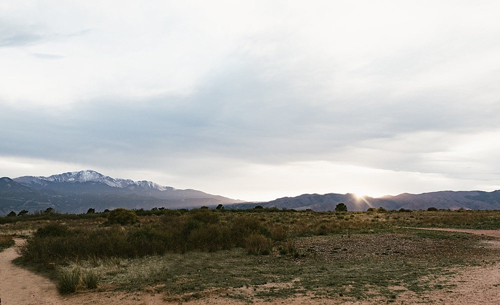 view of pikes peak from palmer park colorado springs