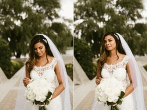 bride in essence of australia gown