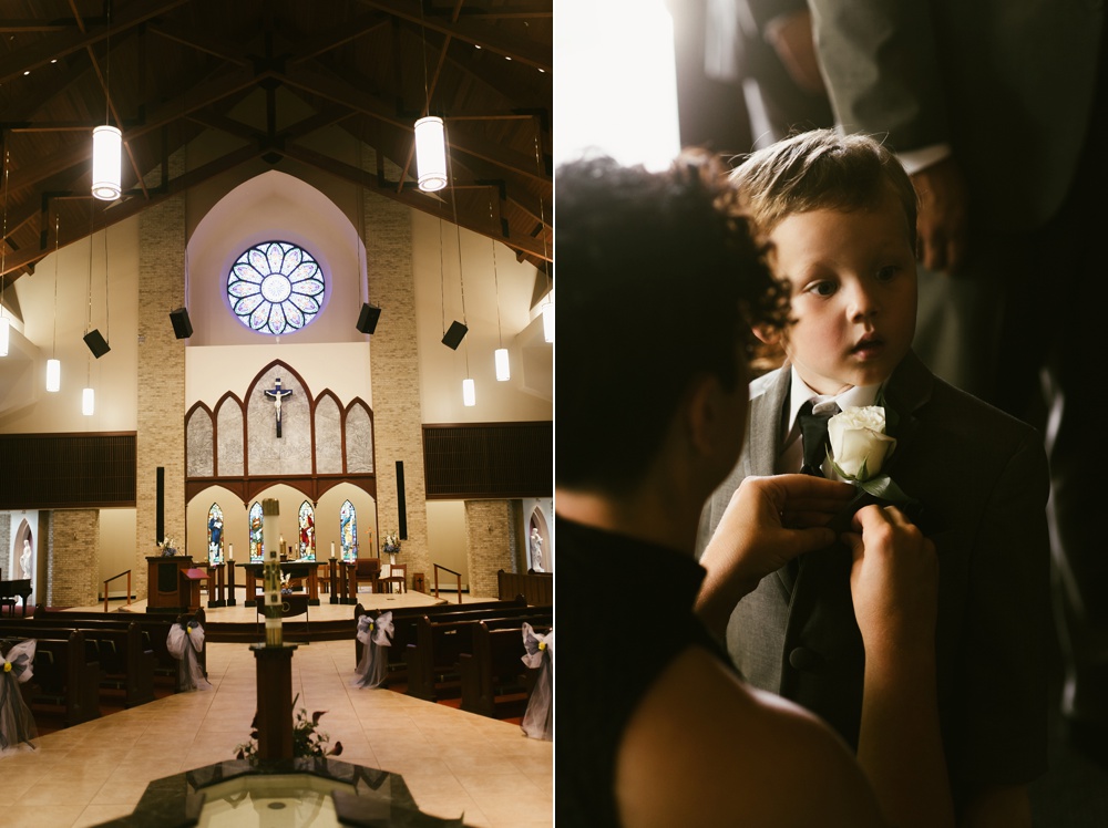 altar and ring bearer at st. anthony's catholic church