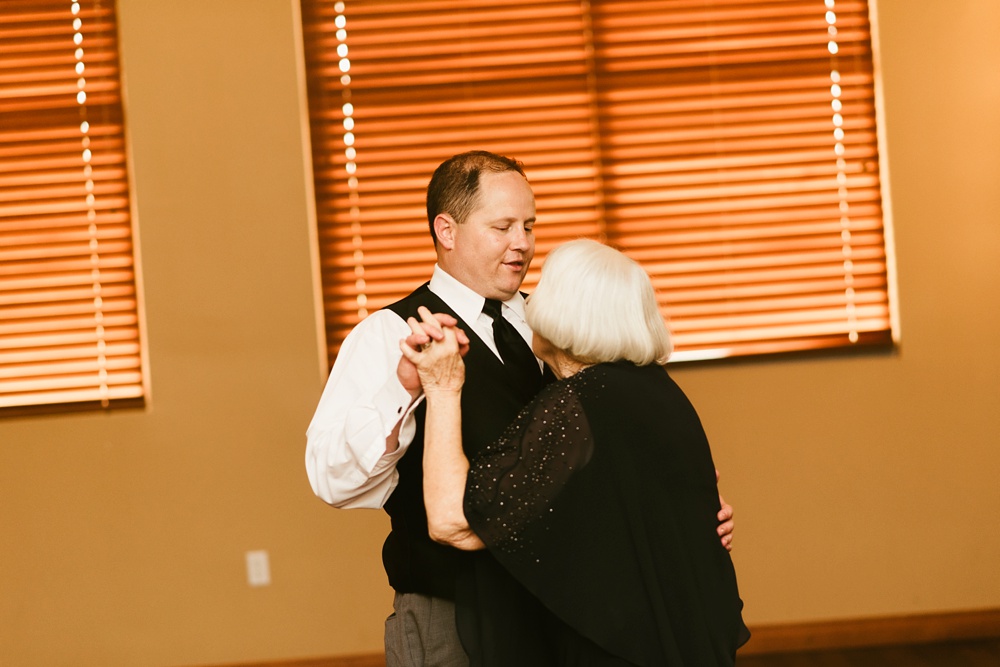 groom and mother during dance at glendarin golf course wedding