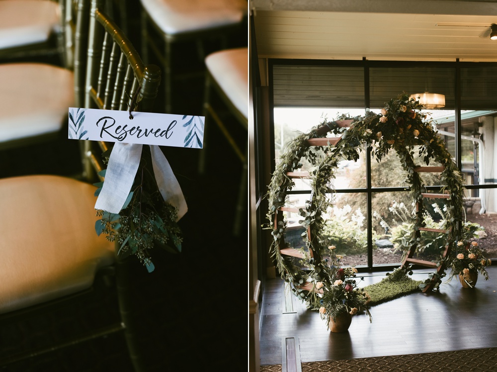 boho chic decor at pine valley country club wedding