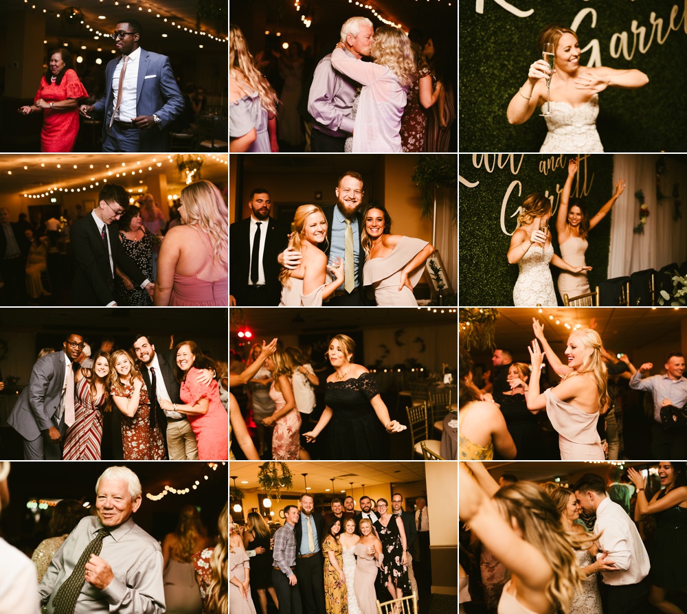 wedding guests dancing at pine valley country club wedding