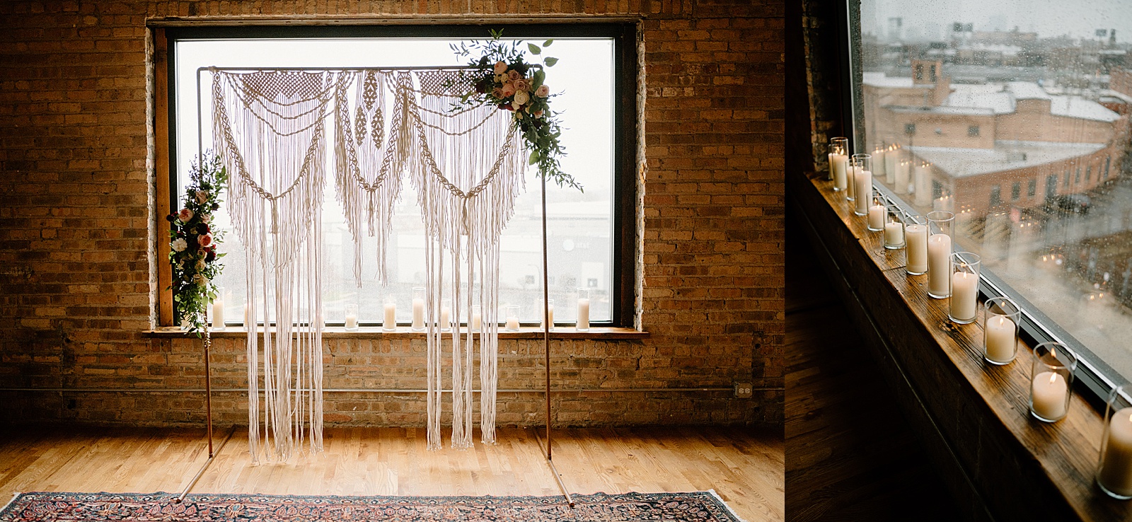 Ceremony details for boho day by Midwest wedding photographer Indigo Lace