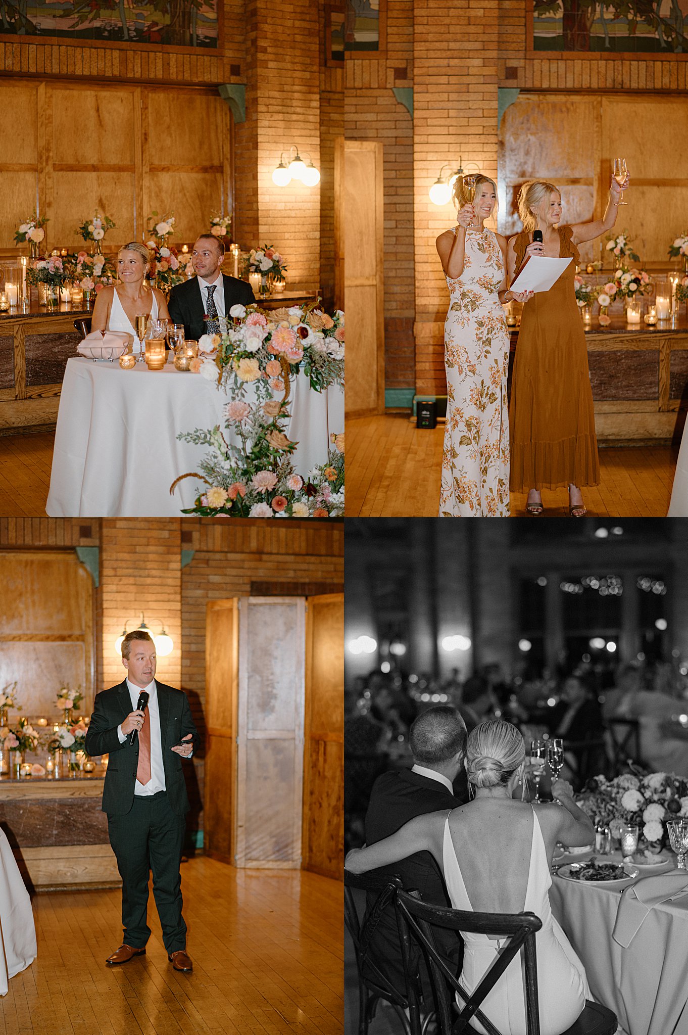 family and friends give toasts to the newlyweds by Indigo Lace Collective