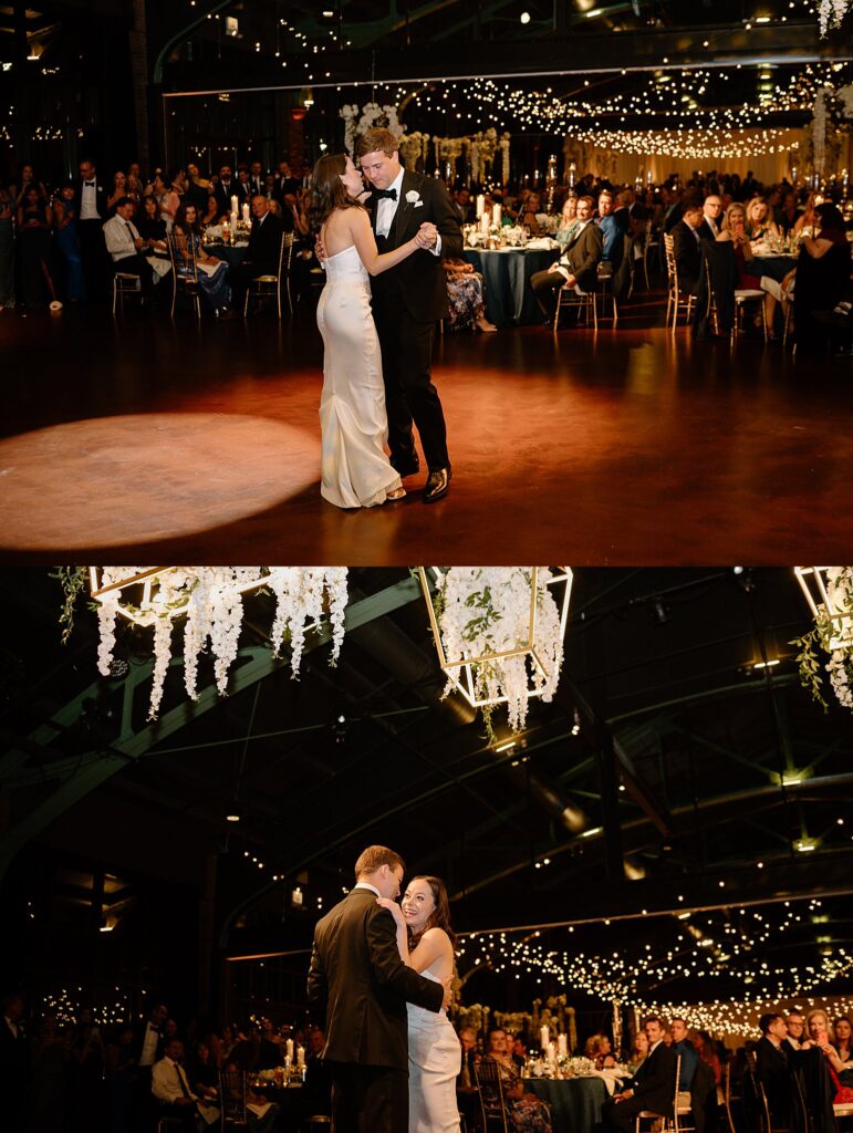 bride and groom share first dance by Chicago Wedding Photographer