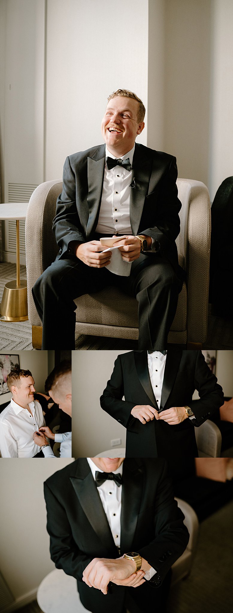 groom gets ready for wedding by Indigo Lace Collective